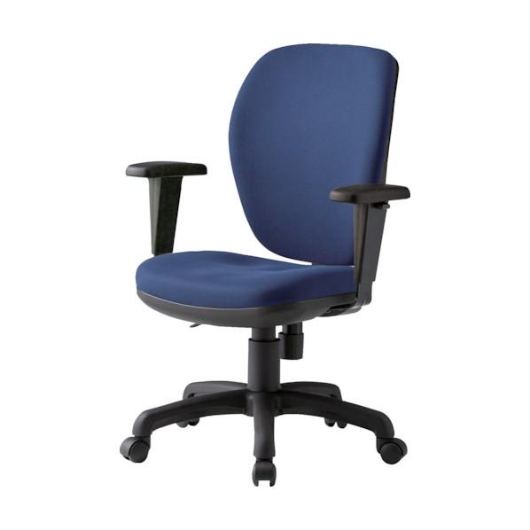 ※法人専用品※藤沢工業 オフィスチェア 布張リ ネイビー FST-77HAT-NV