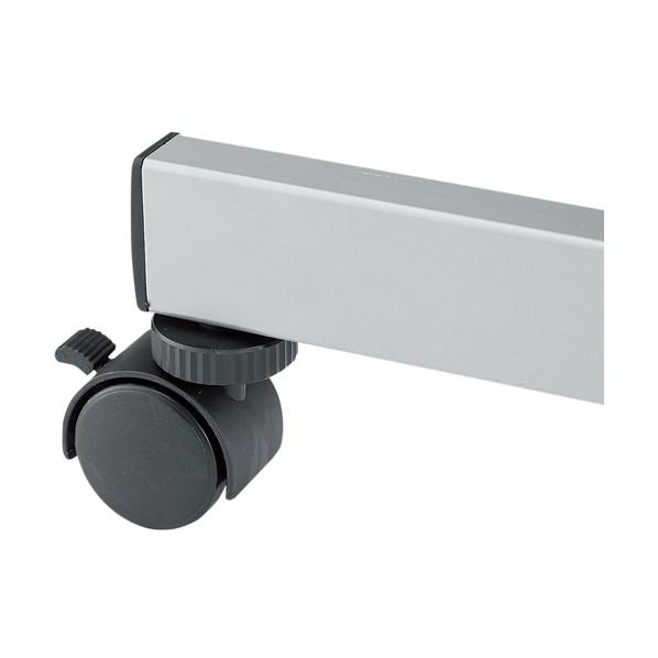 ※法人専用品※藤沢工業 天板跳上式スタックテーブル(パネル付) 1500×450mm 天板色:チーク HSN-1545P-T 1点_1