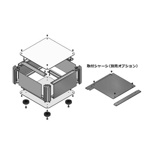 タカチ電機工業 タカチ アルミサッシケース AU88-30-16AP-BS 1点の画像