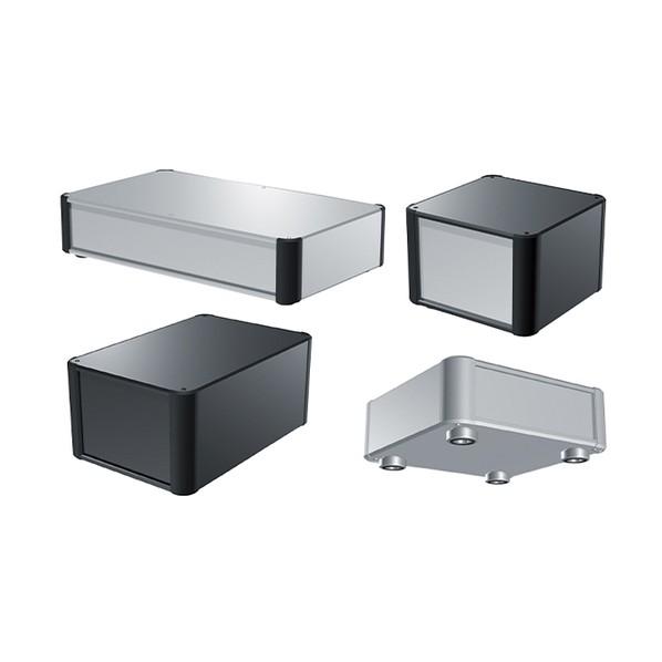 タカチ電機工業 タカチ アルミサッシケース AU88-25-20AH-BB 1点の画像