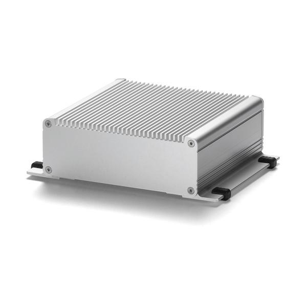 タカチ電機工業 フランジ足付ヒートシンクアルミケース EMCシールドタイプ メタリックシルバー EXHFE29-8-38SS 1点の画像
