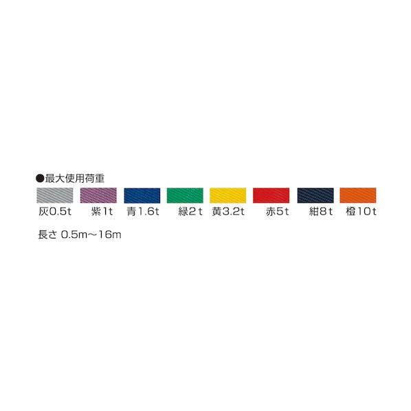 大洋製器工業 インカラウンドスリング JIS HN 2t×14m(1014243) INKJHN-2X14 1点の画像