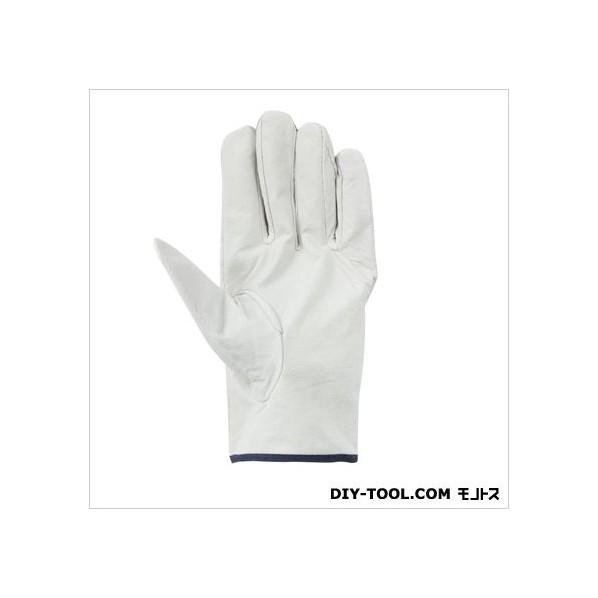 トーワ 豚表革手袋 クレストマジックテープ付 ホワイト M 486-M