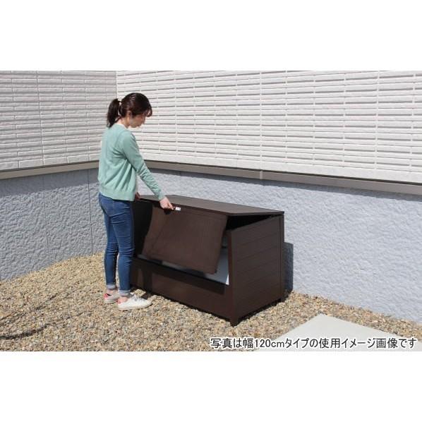谷村実業 屋外用 アルミダストボックス 90 ブラウン W930×D610×H715 TAN-956-90 1台_3
