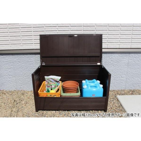 谷村実業 屋外用 アルミダストボックス 90 ブラウン W930×D610×H715 TAN-956-90 1台_4