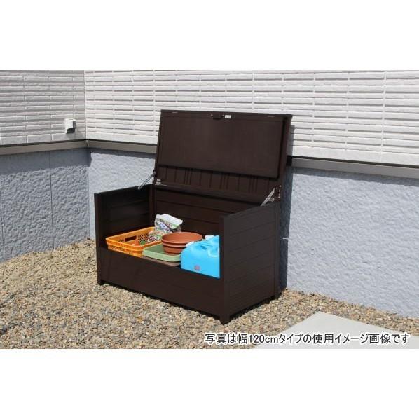 谷村実業 屋外用 アルミダストボックス 90 ブラウン W930×D610×H715 TAN-956-90 1台_5