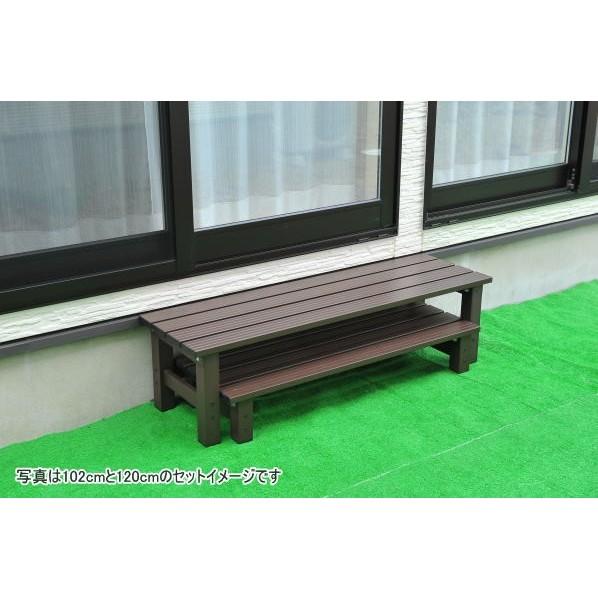 谷村実業 アルミステップ台 TAN728120 つ302 谷村実業 アルミステップ台 120 ブラウン 幅120×奥行36×高さ32.5cm TAN