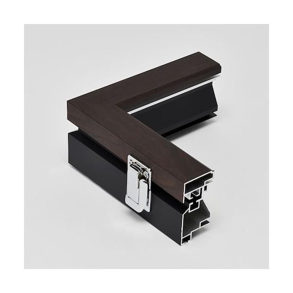 トレード LEDユニフォームケース Mサイズ (フレーム:オーク 布:薄茶) 通常アクリル 6300036910_4