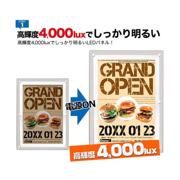 トレード アクリルフレームLEDパネル A1 6300037364_4