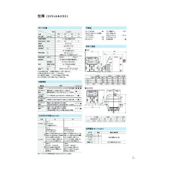 タクミナ スムーズフローポンプ Qシリーズ QT-10-6T-L-Sの画像