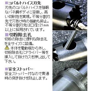 ユニカ 【ナニワ】 H.S.S.ハイスホールソーH.S.S.型双金属孔/中心電気工事用セット TB-10