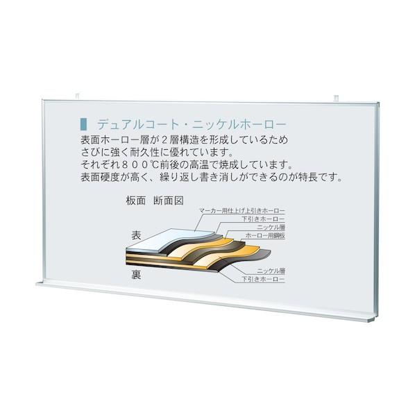 ※法人専用品※馬印 ホワイトボード MAJIシリーズ 壁掛 無地 板面寸法W×H(mm):910×910 MH33の画像