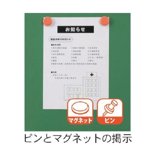 ※法人専用品※馬印 ツーウェイ掲示板 壁掛:912アイボリー 外形寸法W×H(mm):W1810×H910 KB36-912_3