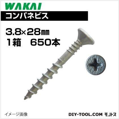 若井産業 コンパネビス 箱 グレー 3.8X28mm KB3828｜diy-tool｜02