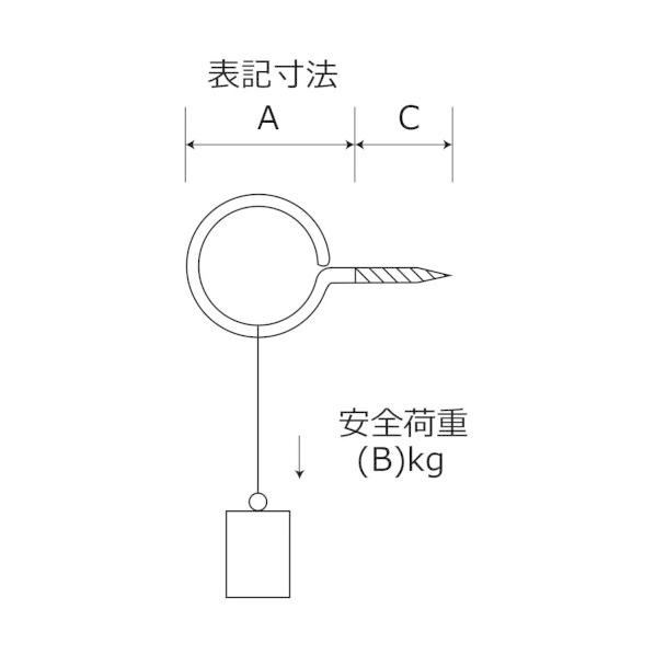 和気産業 鉄ニッケルヒートン サイズ：＃12 SH-151 2個｜diy-tool｜02