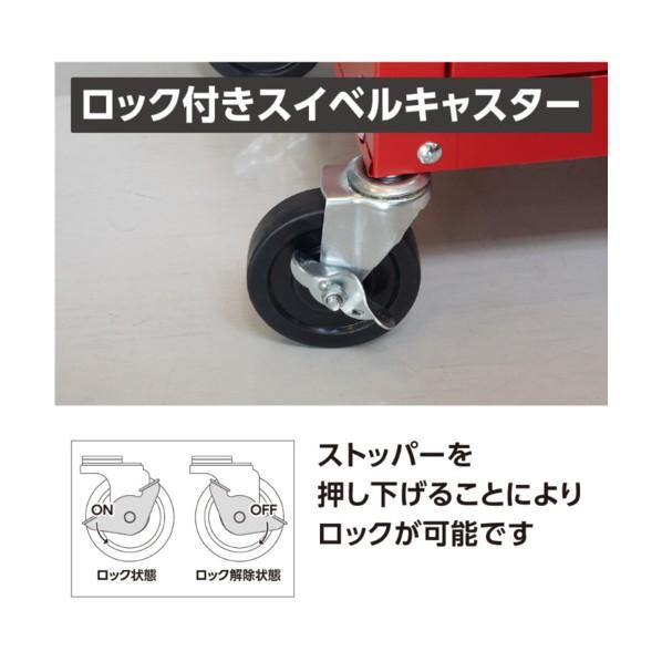 ワールドツール AP ミニキャビネット5段マットブラックRC193 2003000011937 1台_6