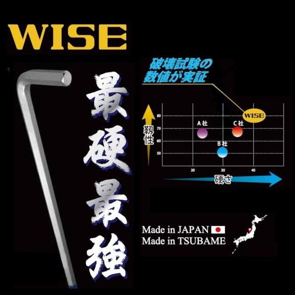 WISE ボールポイントレンチ【単品】NC(標準サイズ) 黄 対辺寸法:4.0mm SBNC-40S｜diy-tool｜06