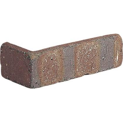 ユニソン ソイルレンガスリム コーナー L(210+100)×H60×t15〜20mm ダルバイオレット 180001420 15枚