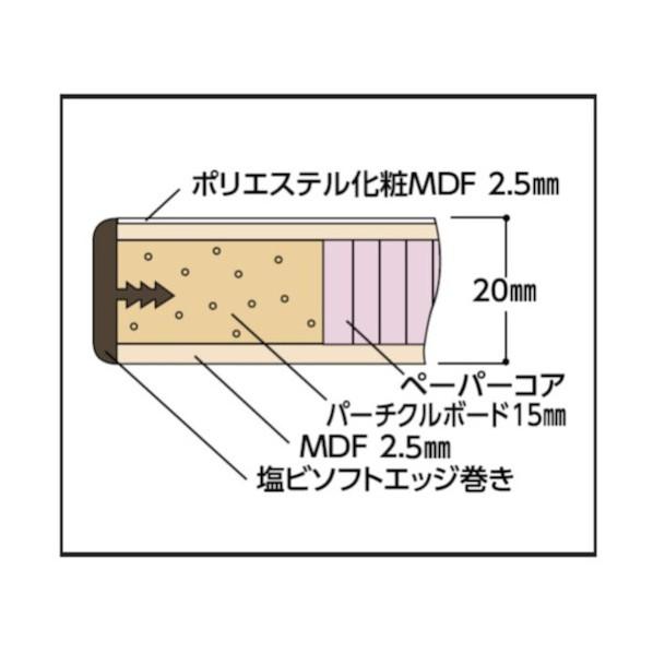 ※法人専用品※山金工業 ワークテーブル 昇降タイプ 天板…アイボリー、脚部…シルキーホワイト SSP-1890A-IW 1台_4