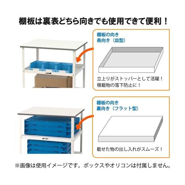 ※法人専用品※山金工業 天板付き150ワゴン 本体色:シルキーホワイト、天板色:ホワイト HTCH-4545W 1UNTの画像