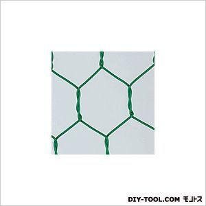 吉田隆 ビニール亀甲金網 グリーン 巾×長さ:910mm×30m #16×40mm目