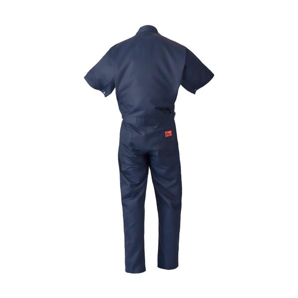 山田辰 - SS（春夏）ひな型 空調設備つなぎ服（R）（半袖）9821 007薄墨色 4L大きさ 薄墨色 4L 9821-007-4L