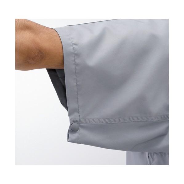 山田辰 - SS（春夏）ひな型 空調設備つなぎ服（R）（半袖）9821 007薄墨色 4L大きさ 薄墨色 4L 9821-007-4L