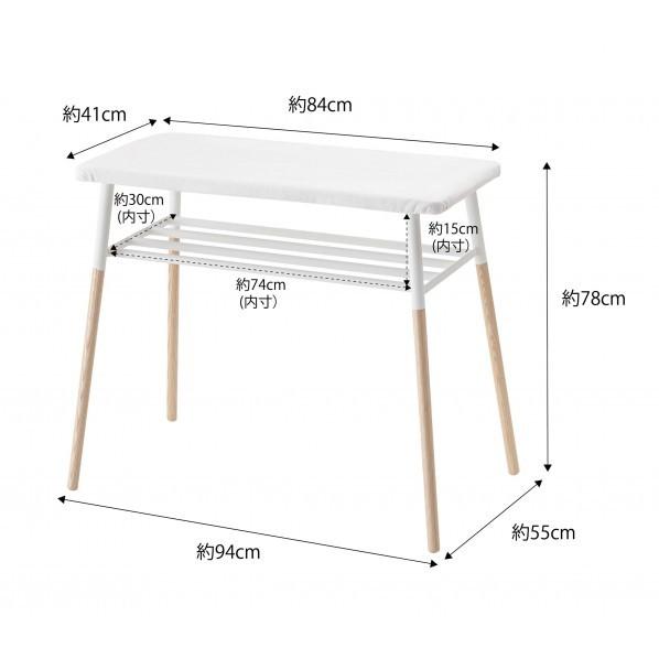 山崎実業 出しておける スタンド式 棚付アイロン台 トスカ ホワイト 4035｜diy-tool｜16