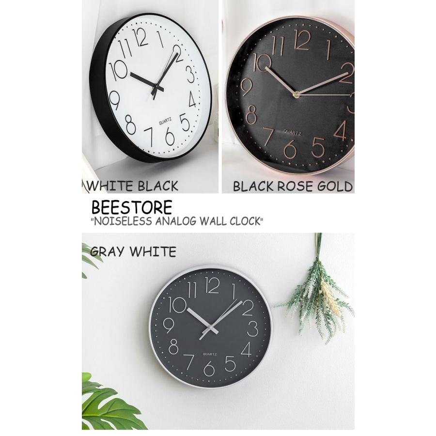 ビーストア 壁掛け時計 BEESTORE ANALOG WALL CLOCK アナログ ウォール クロック 6色 韓国雑貨