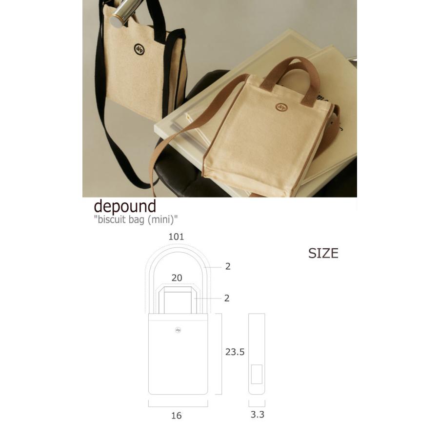 デパウンド ショルダーバッグ depound メンズ レディース biscuit bag (mini) ビスケットバッグ ミニ BLACK