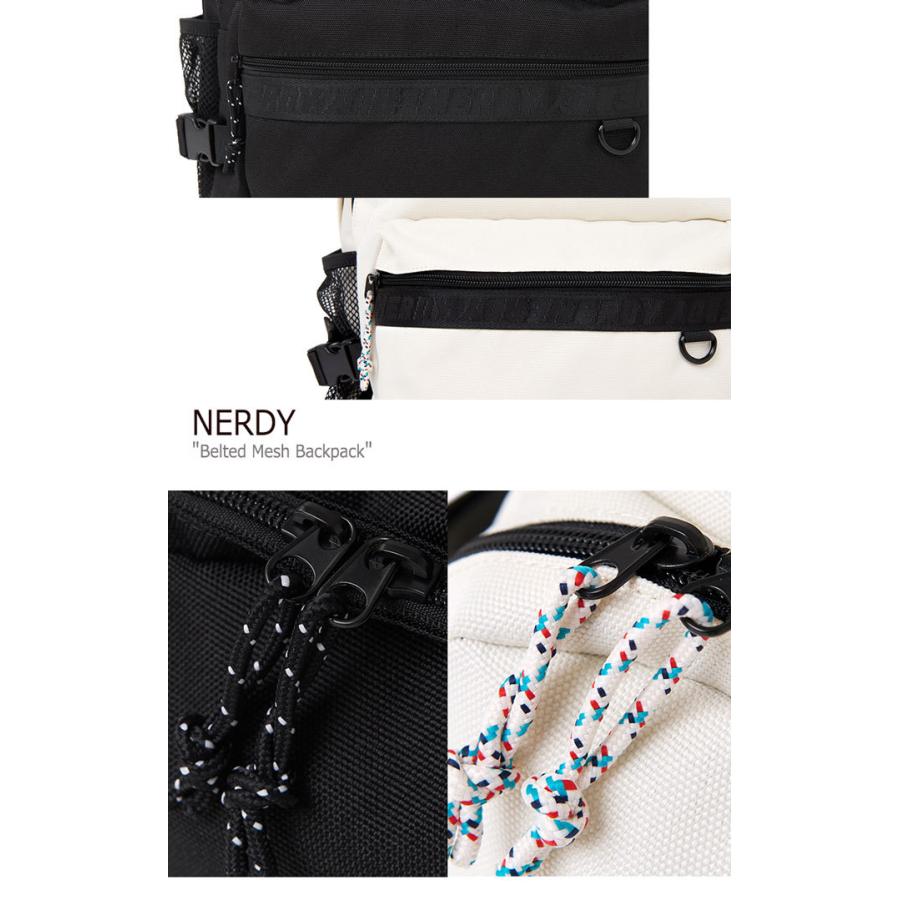 ノルディ リュックサック NERDY Belted Standard Backpack ベルテッド スタンダード バックパック BLACK CREAM PNES20AA020101/201 ノルディー バッグ ファッション メンズファッション RIZ1053592927(10105円)