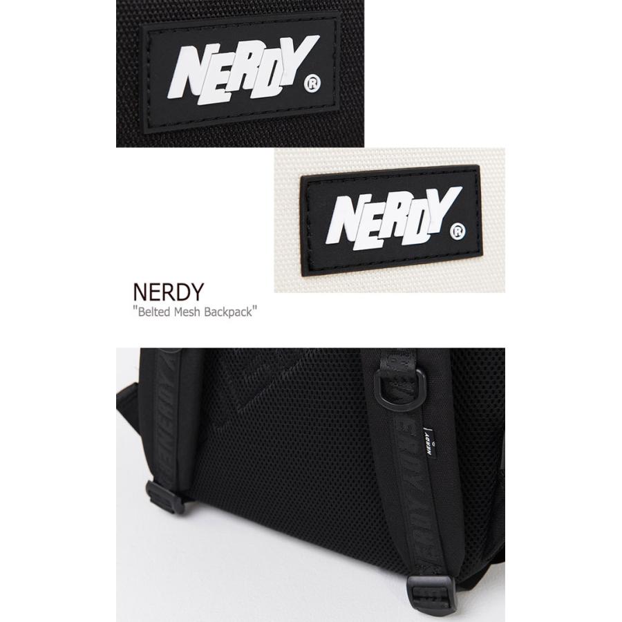 ノルディ リュックサック NERDY Belted Standard Backpack ベルテッド スタンダード バックパック BLACK CREAM PNES20AA020101/201 ノルディー バッグ ファッション メンズファッション RIZ1053592927(10105円)