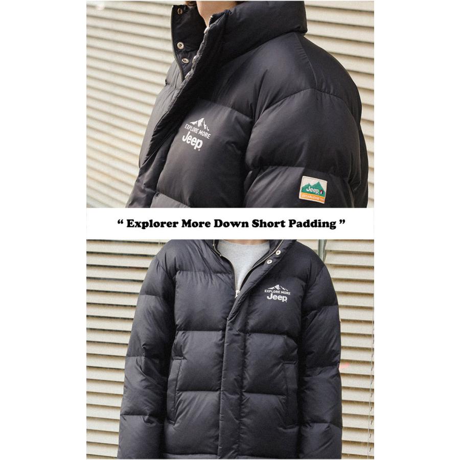 ジープ ダウン Jeep Explorer More Down Short Padding エクスプローラー モア ダウン ショート パディング BLACK ブラック GL5JPU495BK ウェア ダウン ジープ Jeep Explorer More Down Short Padding エクスプローラー モア ショート パディング BLACK ブラック GL5JPU495BK
