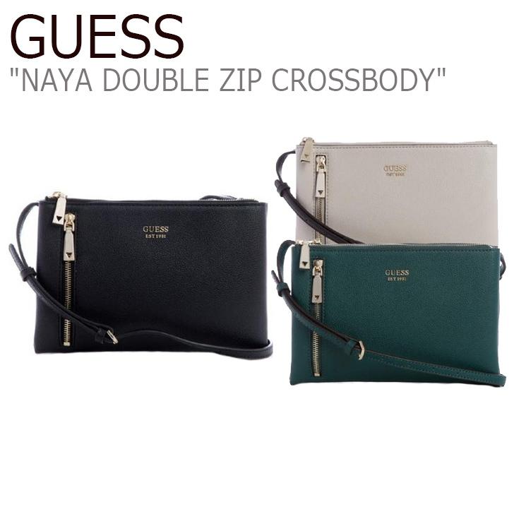 大特価アウトレット ゲス ボディバッグ Guess Naya Double Zip Crossbody ナヤ ダブル ジップ クロスボディ Black Ivory Green Hk3a1a48 バッグ 新品未使用 新古品 海外正規品 Setdako Padangpanjang Go Id