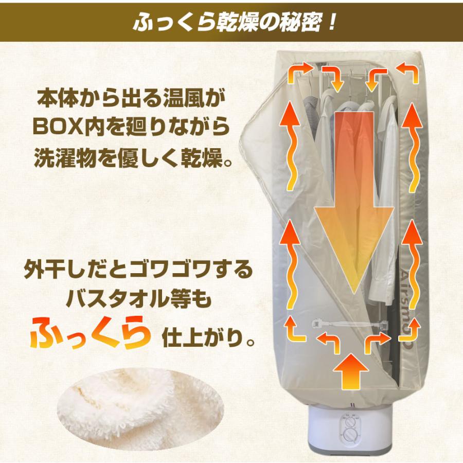 衣類乾燥機 Airsmoo-04C ボックスセット スタンド 乾燥ボックス