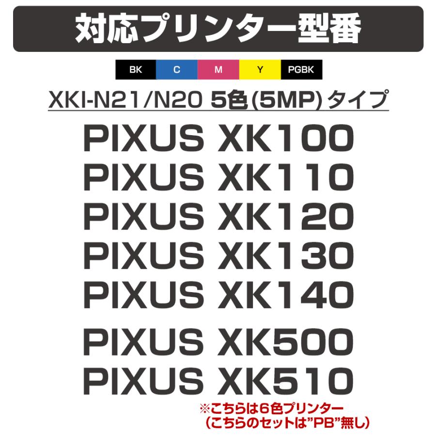 エコインク XKI-N20 PGBK ブラック×1個 顔料 大容量 キャノン canon
