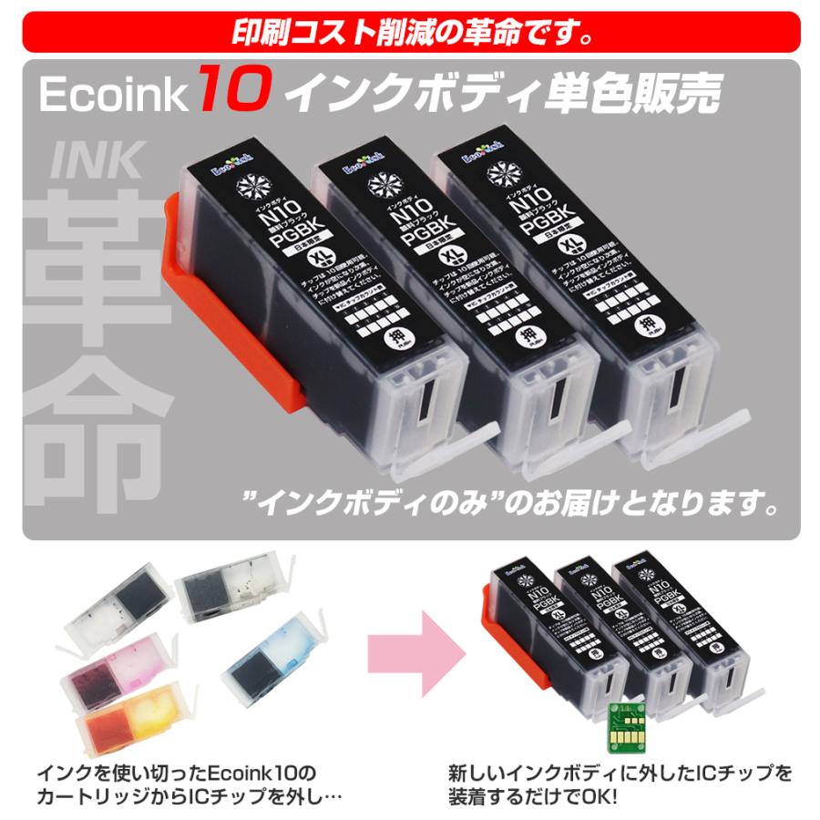エコインク キヤノン プリンターインク Ecoink10 交換用インクボディ
