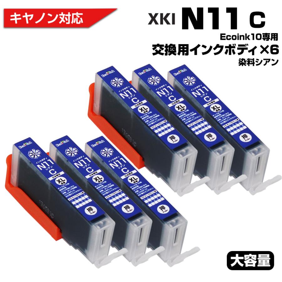 プリンターインク専用+PGbk10本 エコインク キヤノン プリンターインク Ecoink10 交換用インクボディ