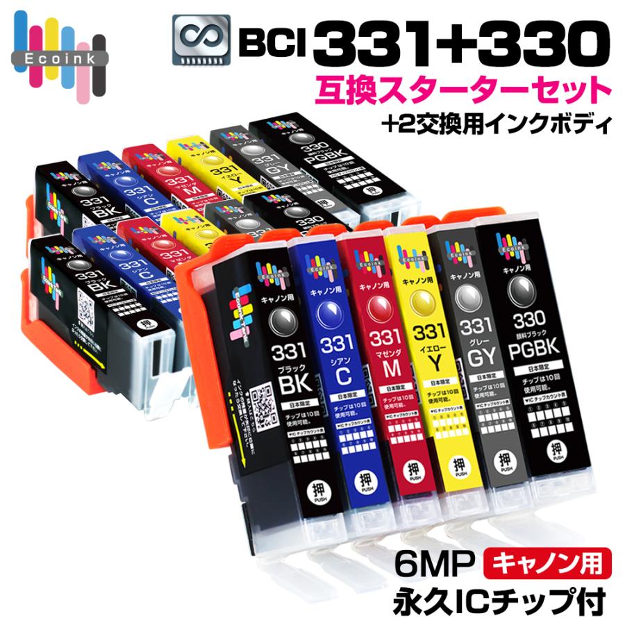 エコインク BCI-331+330 / 6MP【永久ICチップ付き / スターターセット+