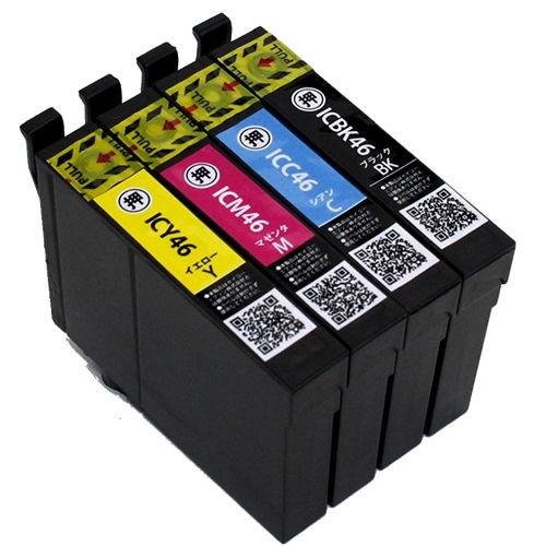 エプソン（EPSON） 互換インク IC4CL46 4色セット＋ICBK46 ブラック1個