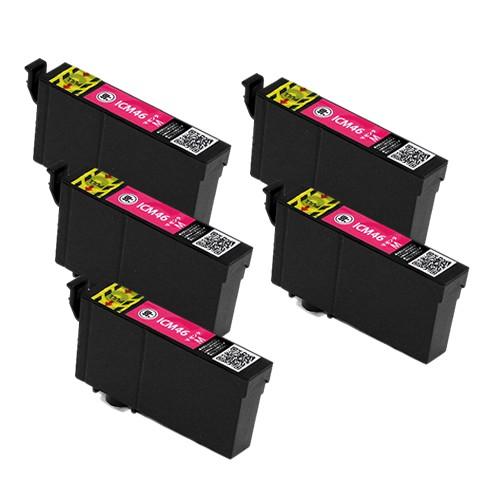 エプソン（EPSON） 互換インク ICM46 マゼンタ 5個パック IC46 IC