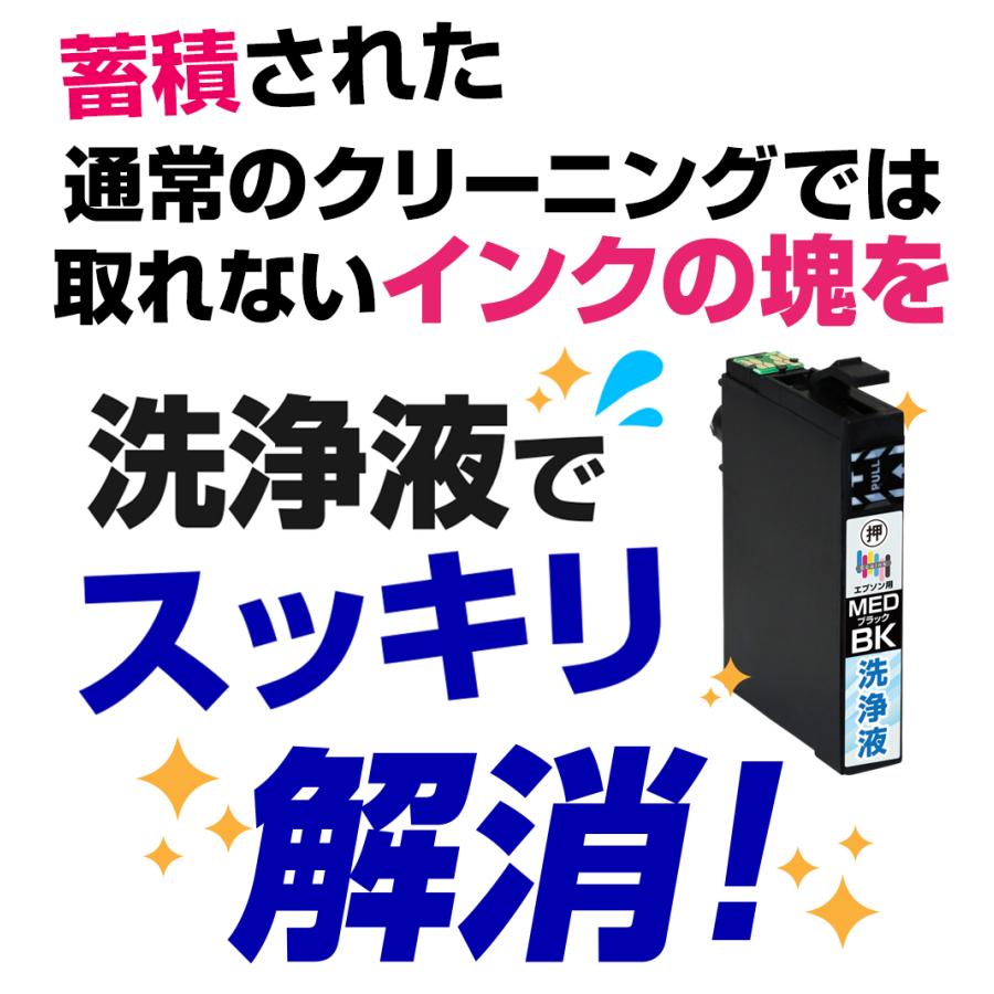 ジャンク品　EPSON EP-882AB 　本体＋黒・洗浄カートリッジ エコインク MED-BK 洗浄液×2個 メダマヤキ ブラック専用 プリンター