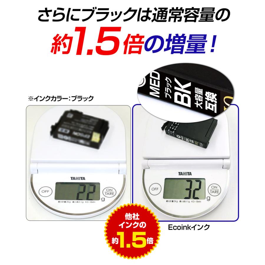 エコインク MED-4CL エプソン 互換インク メダマヤキ 大容量 4色 EW