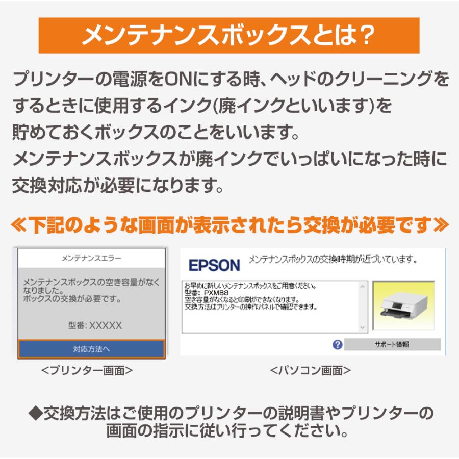 エプソン（EPSON） PXMB8 PXMB7 互換メンテナンスボックス 廃インク