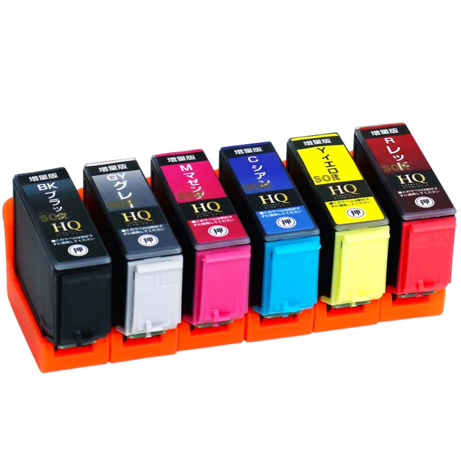 エプソン（EPSON） 互換インク SOR-6CL ソリ 6色セット 互換インク