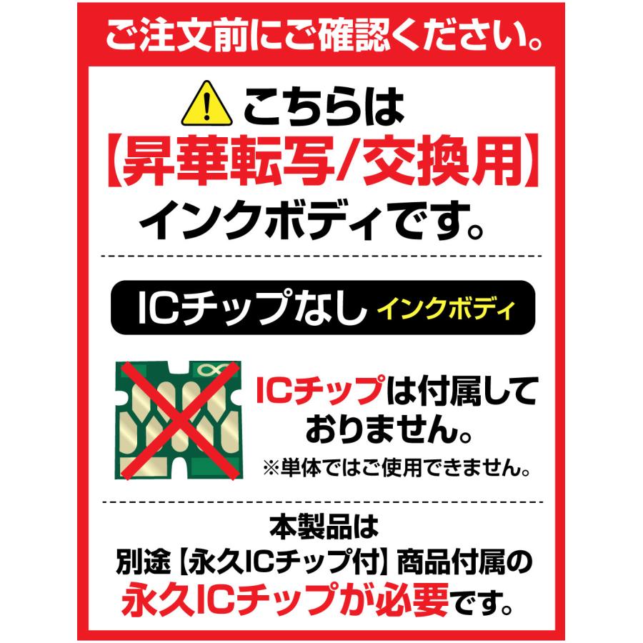 エコインク 【永久ICチップ 昇華転写専用 交換用インクボディ シアン×1