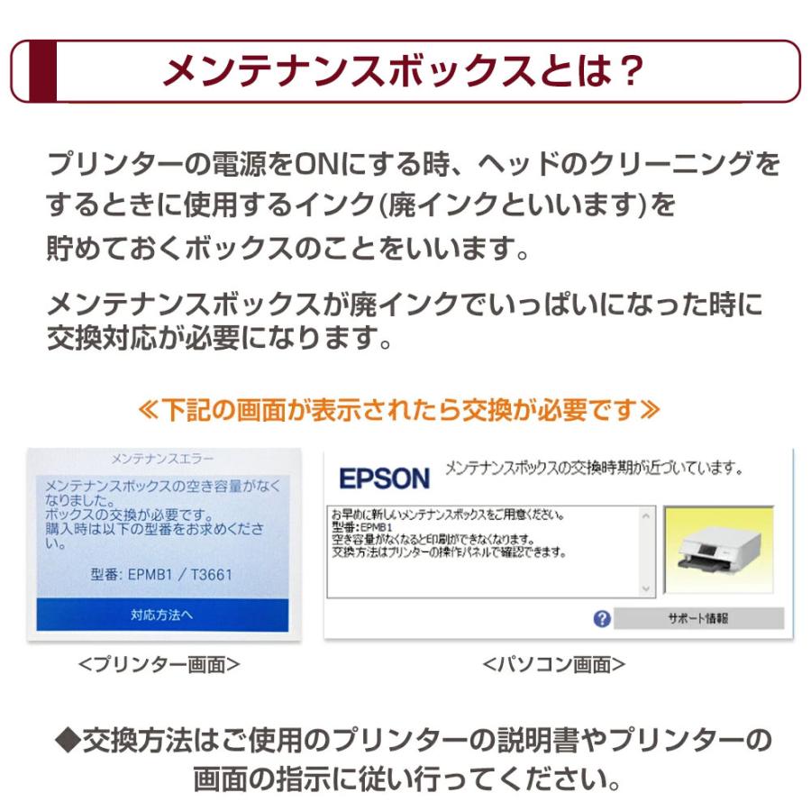 エコインク EPMB1 交換パッド 廃インク吸収体×2回分 KAM KUI IC80 TAK