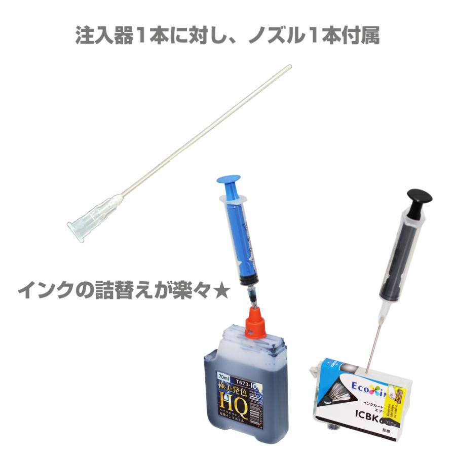 エコインク インク用 注入器 インジェクター 10ml ポンプ + ノズル 詰