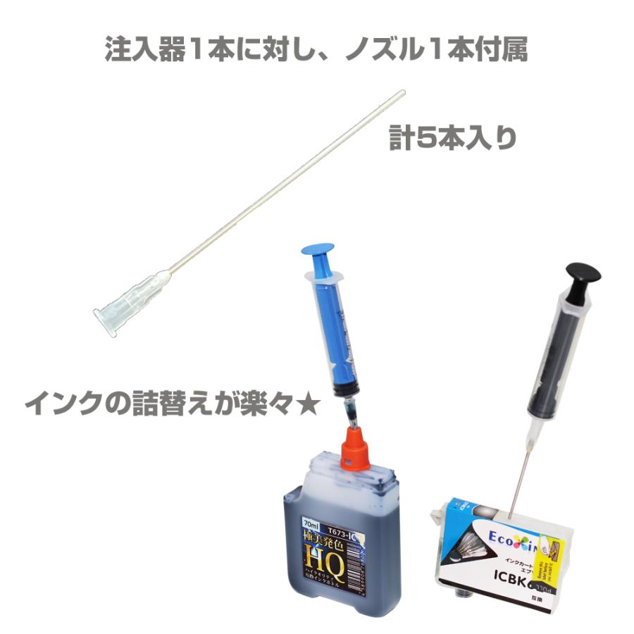 エコインク インク用 注入器 インジェクター 5個セット 10ml ポンプ +