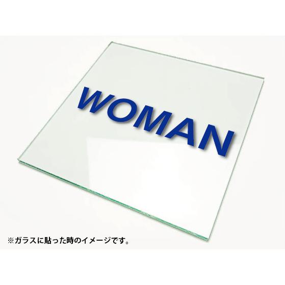 カッティングシート文字 切り文字ステッカー 3M製屋外用 WOMAN/ウーマンSSサイズ｜diykanbanstore｜04